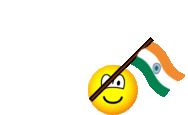 India vlag zwaaien emoticon  geanimeerd