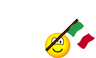 Italië vlag zwaaien emoticon  geanimeerd