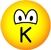 K emoticon pratende 