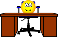 Kantoortafel emoticon  