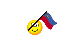 Liechtenstein vlag zwaaien emoticon  geanimeerd