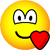 Verliefd hart emoticon  