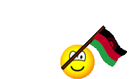 Malawi vlag zwaaien emoticon  geanimeerd