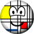 Mondriaan emoticon  