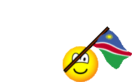 Namibië vlag zwaaien emoticon  geanimeerd