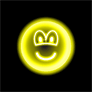 Neon licht emoticon  