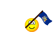 New York vlag zwaaien emoticon  Amerikaanse staat geanimeerd