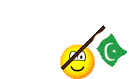 Pakistan vlag zwaaien emoticon  geanimeerd