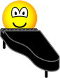 Piano spelende emoticon  