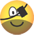 Piraat emoticon met baard 