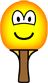 Tafeltennisbatje emoticon  