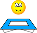 Trampoline emoticon Olympische sport Turnen