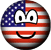 USA emoticon vlag 