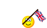 Verenigd Koninkrijk vlag zwaaien emoticon  geanimeerd