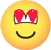 Verliefde emoticon  