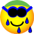 Zwemmende emoticon  