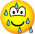 Zwetende emoticon  