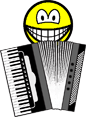 Accordeon spelende smile  