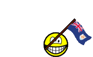 Anguilla vlag zwaaien smile  geanimeerd