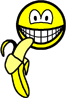 Banaan etende smile  