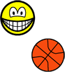 Basketbal spelende smile  