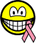 Borstkanker bewustzijns smile Roze lintje 