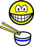 Chop sticks smile Rice bowl 