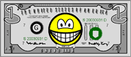 Dollarbiljet smile  