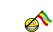 Ethiopië vlag zwaaien smile  geanimeerd
