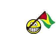 Guyana vlag zwaaien smile  geanimeerd