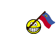 Liechtenstein vlag zwaaien smile  geanimeerd