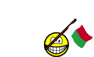 Madagascar vlag zwaaien smile  geanimeerd