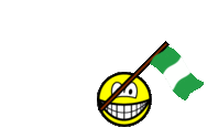 Nigeria vlag zwaaien smile  geanimeerd