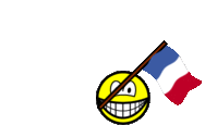 Saint Barthelemy vlag zwaaien smile  geanimeerd
