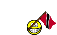 Trinidad en Tobago vlag zwaaien smile  geanimeerd
