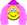 Roze haar clown buddy icon