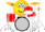 Drummende emoticon