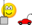 Afstandsbestuurbare auto emoticon