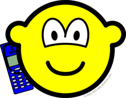 Mobiel telefonerende buddy icon