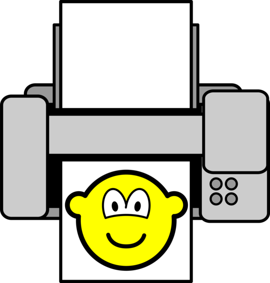 Printed buddy icon