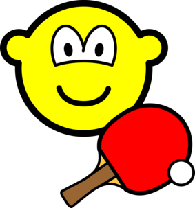 Tafeltennis spelende buddy icon