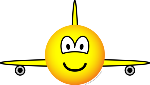 Vliegtuig emoticon