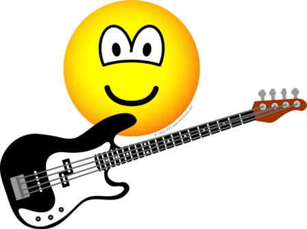 Bas gitaar emoticon