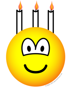 Verjaardagstaart emoticon