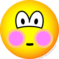 Blushing emoticon