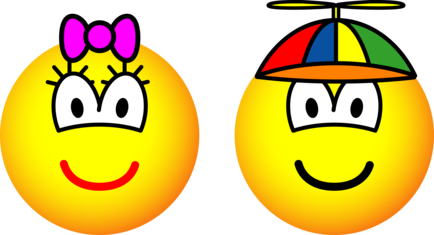 Broer en zus emoticon