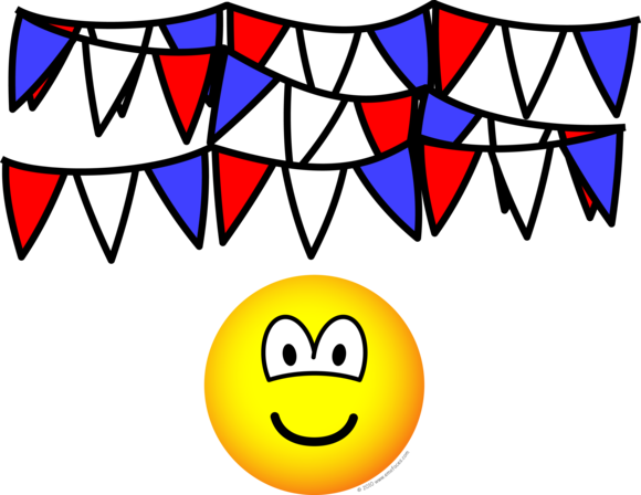 Vlaggetjes emoticon