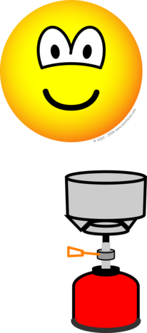 Kampeer gastoestel emoticon