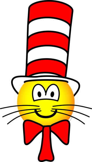 Kat in de hoed emoticon