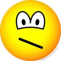 Verwarde emoticon